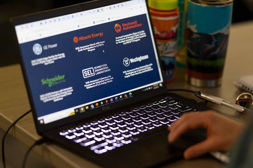 laptop screen displaying logos of cytrics partners